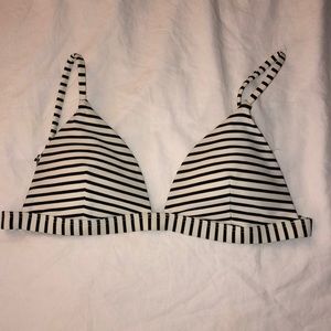 Hollister striped triangle bikini top